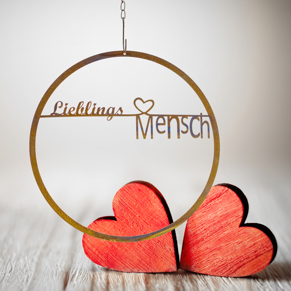 Schild "Lieblings Mensch" Ø 30 cm