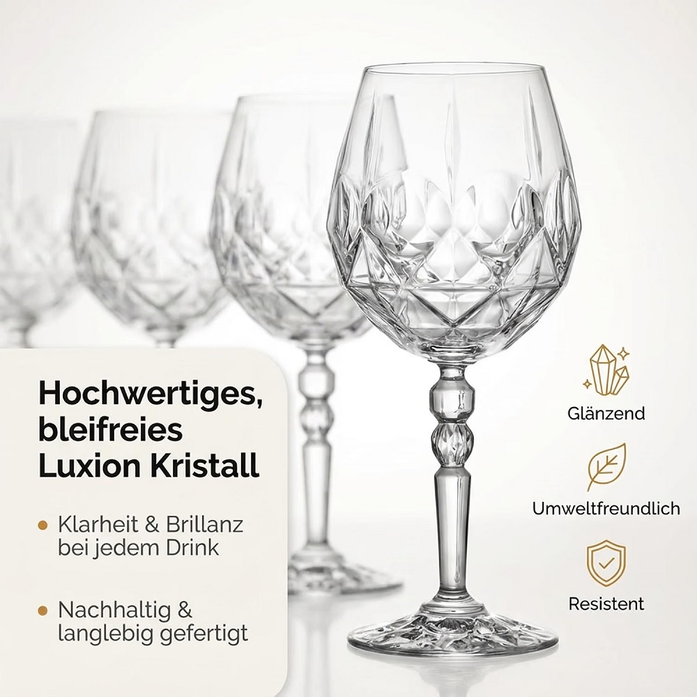 Der-Porzellan-Laden by RCR Alkemist Cocktail/Aperitifglas 530 ml 6er Set