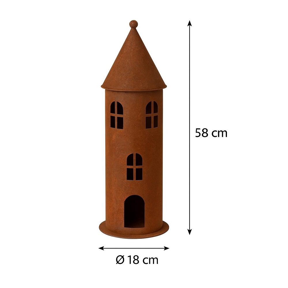Windlicht "Turm" 58 cm