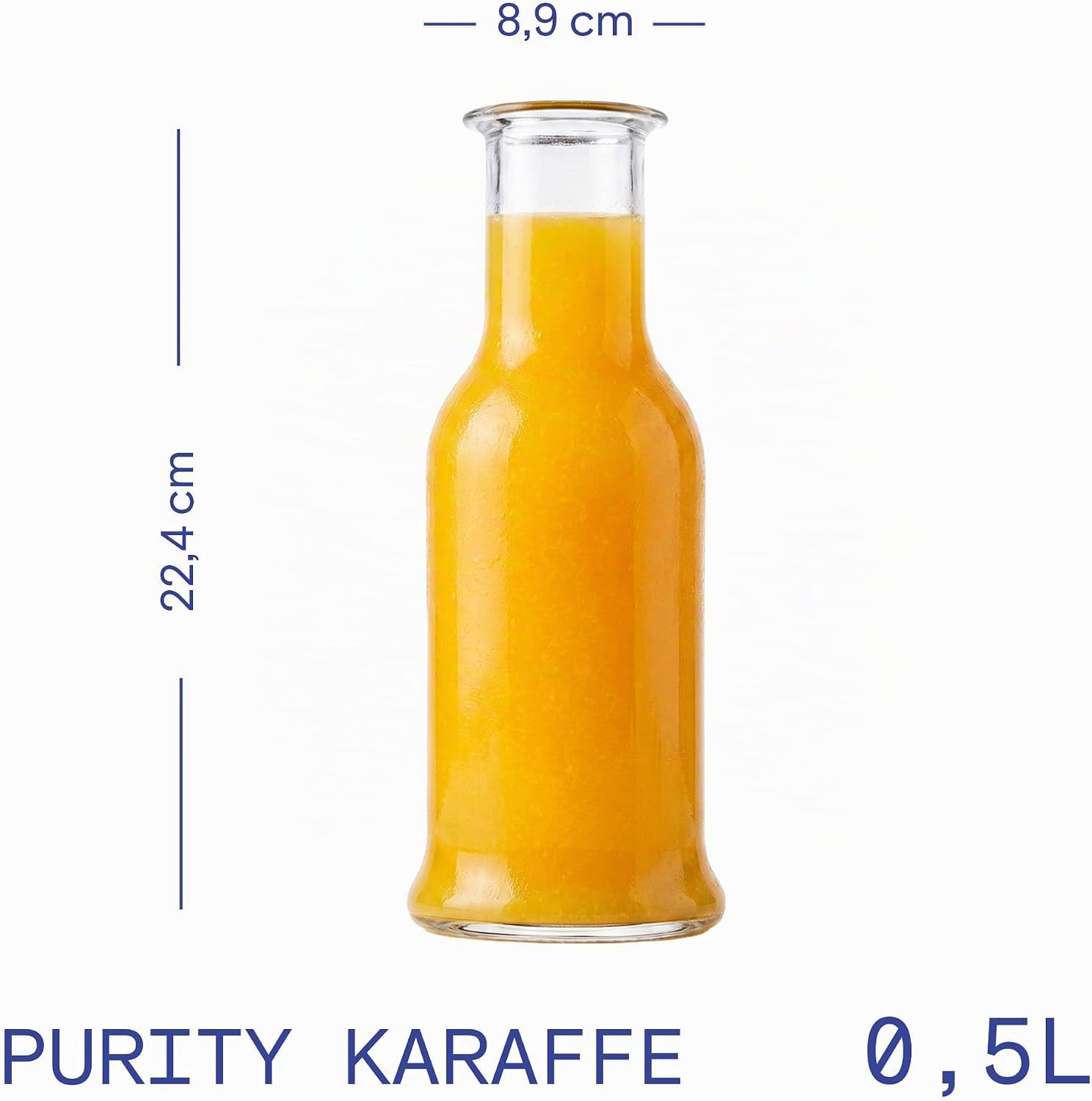 Stölzle Oberglas Purity Karaffe 0,5 Liter 6er Set