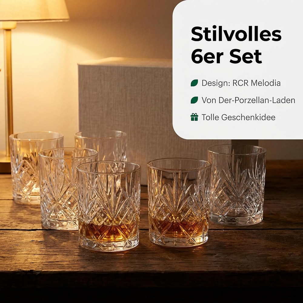 Der-Porzellan-Laden by RCR Melodia DOF Tumbler 340 ml 6er Set