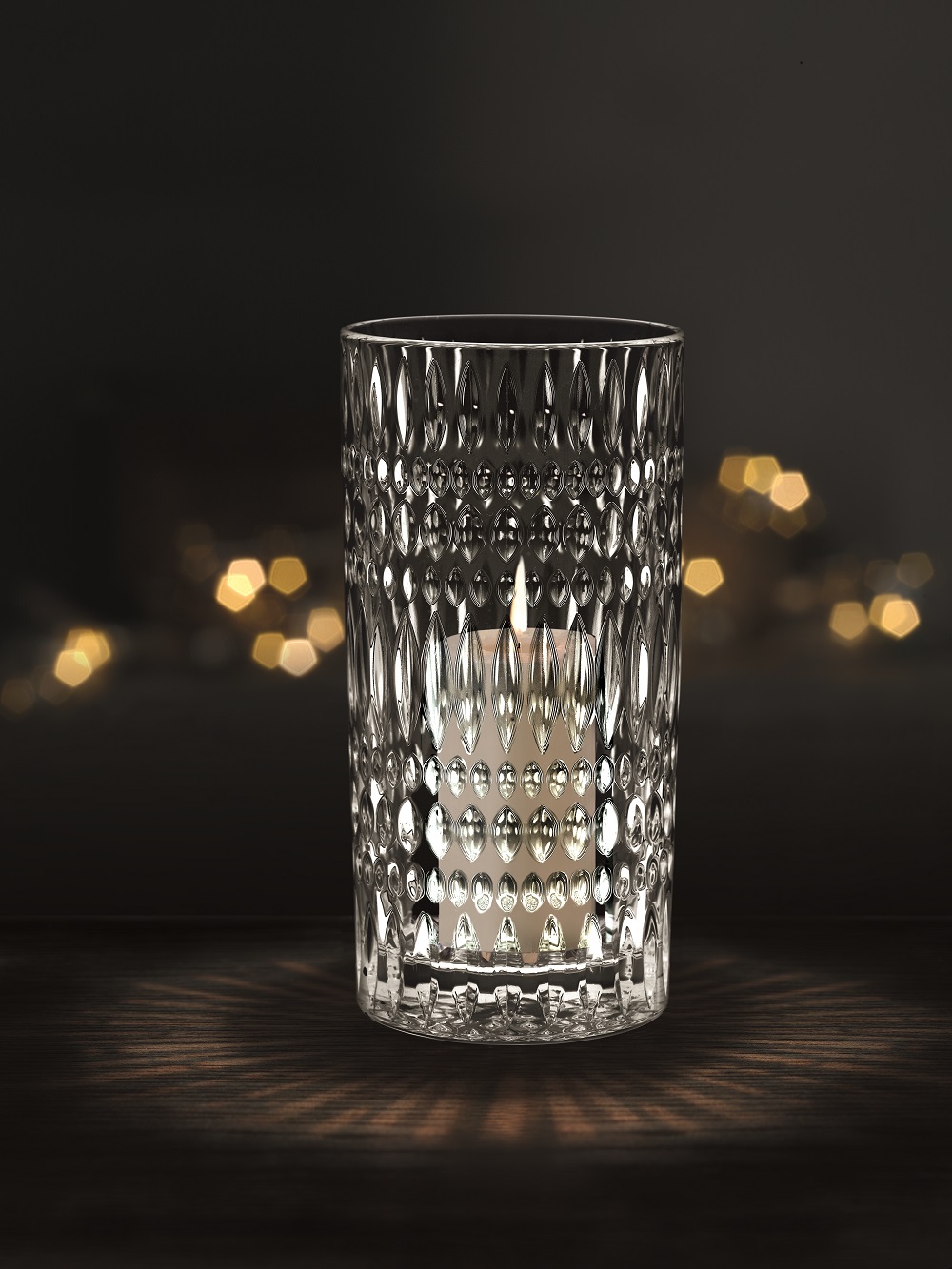 Nachtmann Ethno Vase/Windlicht 28 cm hoch