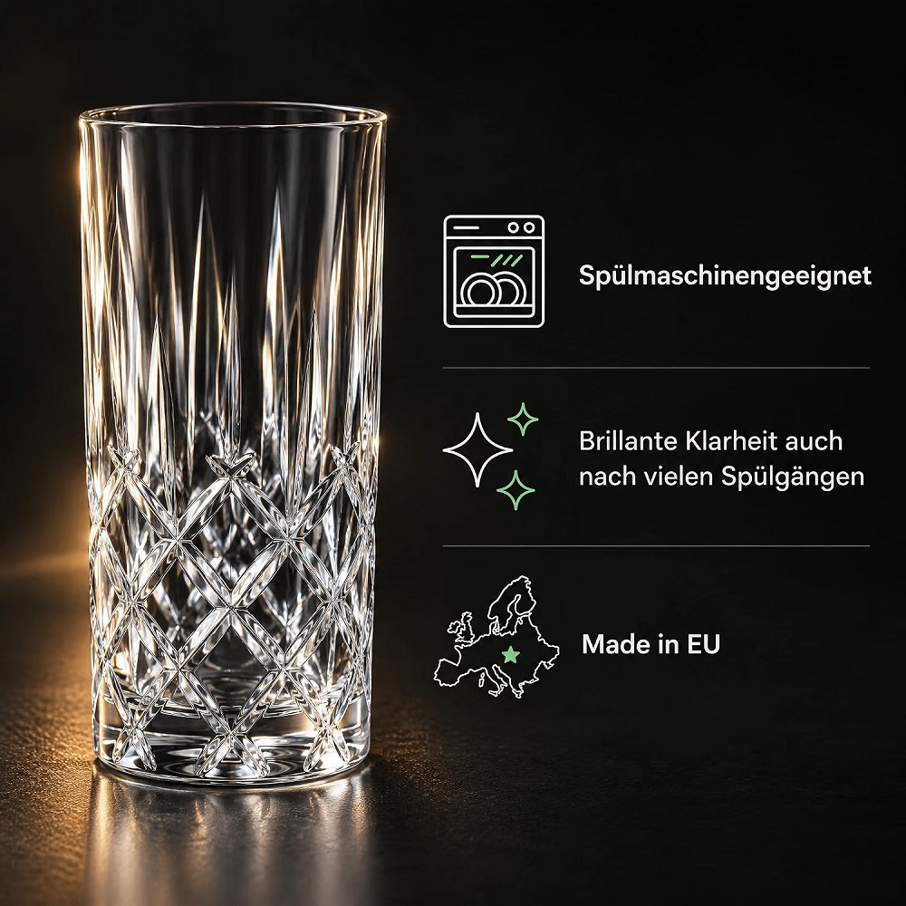 Der-Porzellan-Laden by Nachtmann Noblesse Longdrinkglas 4er Set