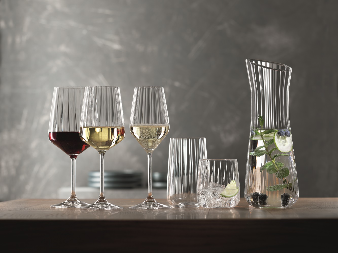Spiegelau Lifestyle 4x Rotwein + 4x Weißwein + Champagner Gläser