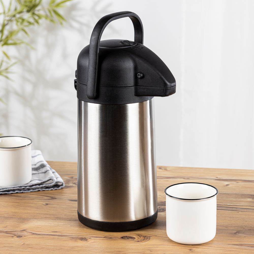 Haushalt International Airpot 2,2 L aus Edelstahl Maße: ca. Ø: 13 x H: 33,8cm