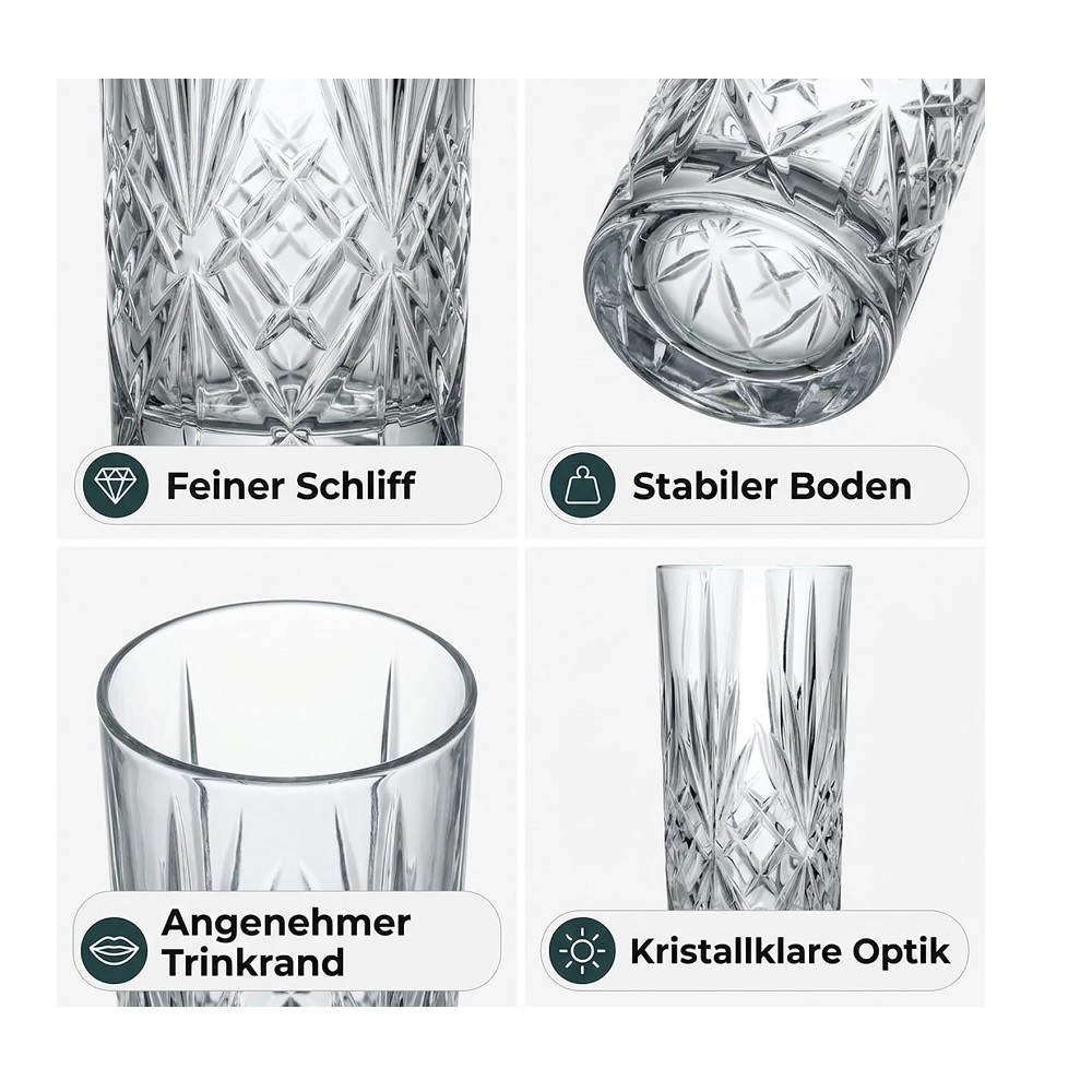 Der-Porzellan-Laden by RCR Melodia HB Tumbler 360 ml 6er Set