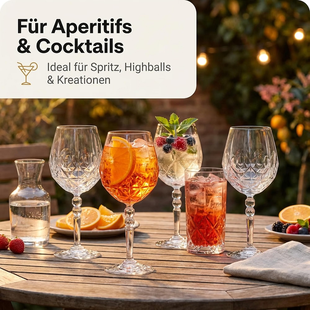 Der-Porzellan-Laden by RCR Alkemist Cocktail/Aperitifglas 530 ml 6er Set