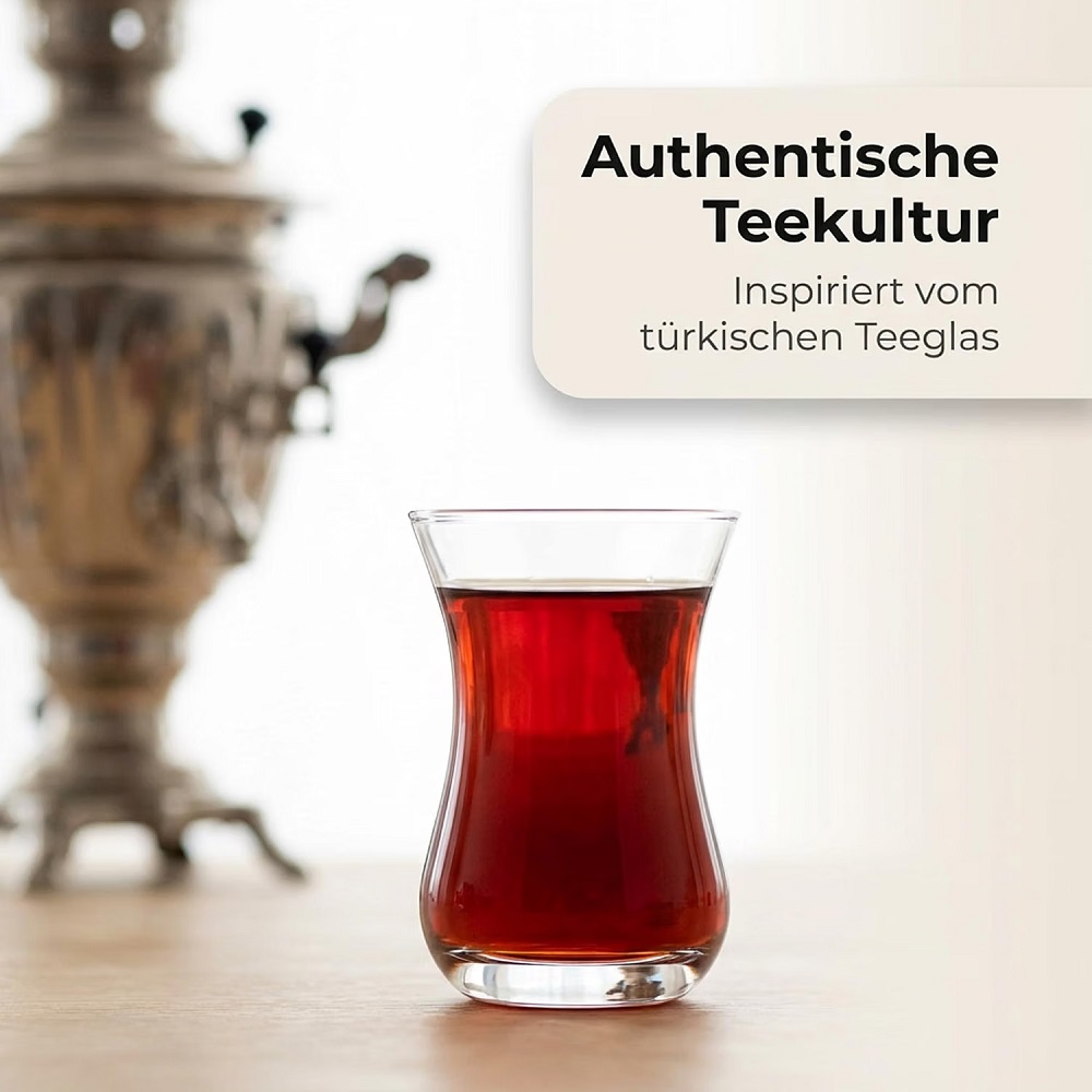 Der-Porzellan-Laden by Pasabahce Aida Teeglas 140 ml 6er Set
