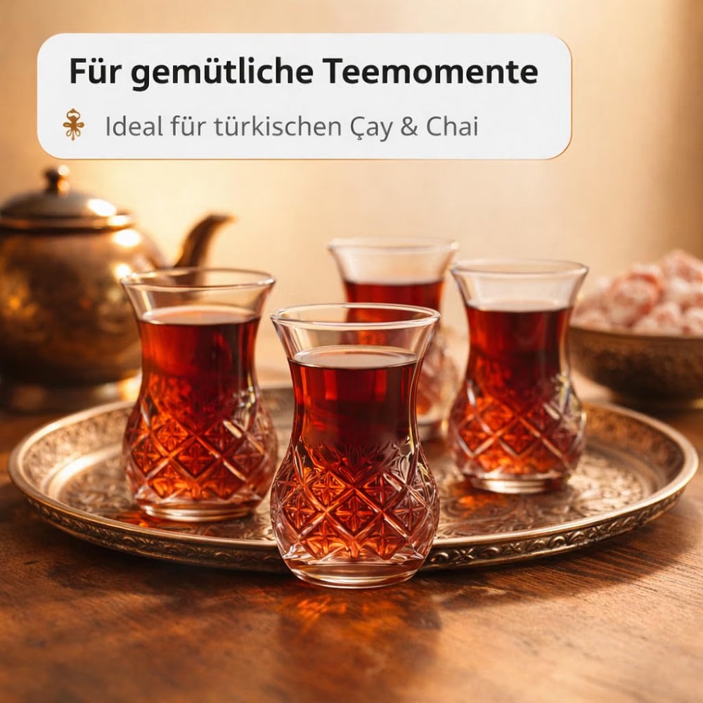 Der-Porzellan-Laden by Pasabahce Timeless Teeglas 6er Set