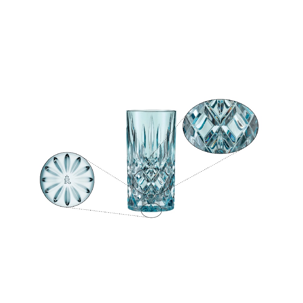 Nachtmann Noblesse Longdrinkglas Aqua 2er Set