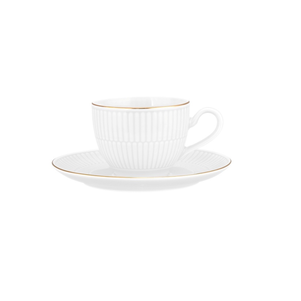 Seltmann Weiden Amina weiß/Goldrand Kombi-Untertasse groß 16 cm