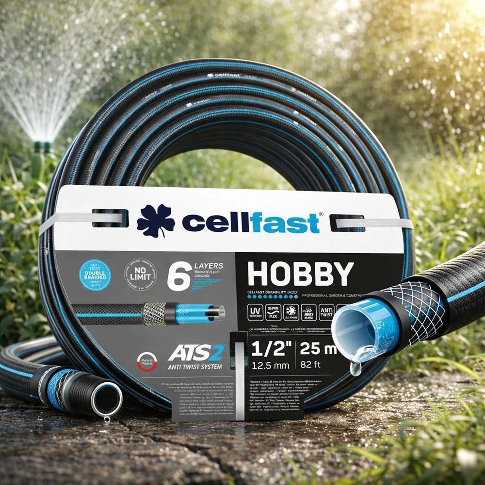 Cellfast Gartenschlauch HOBBY 1/2" 25 m