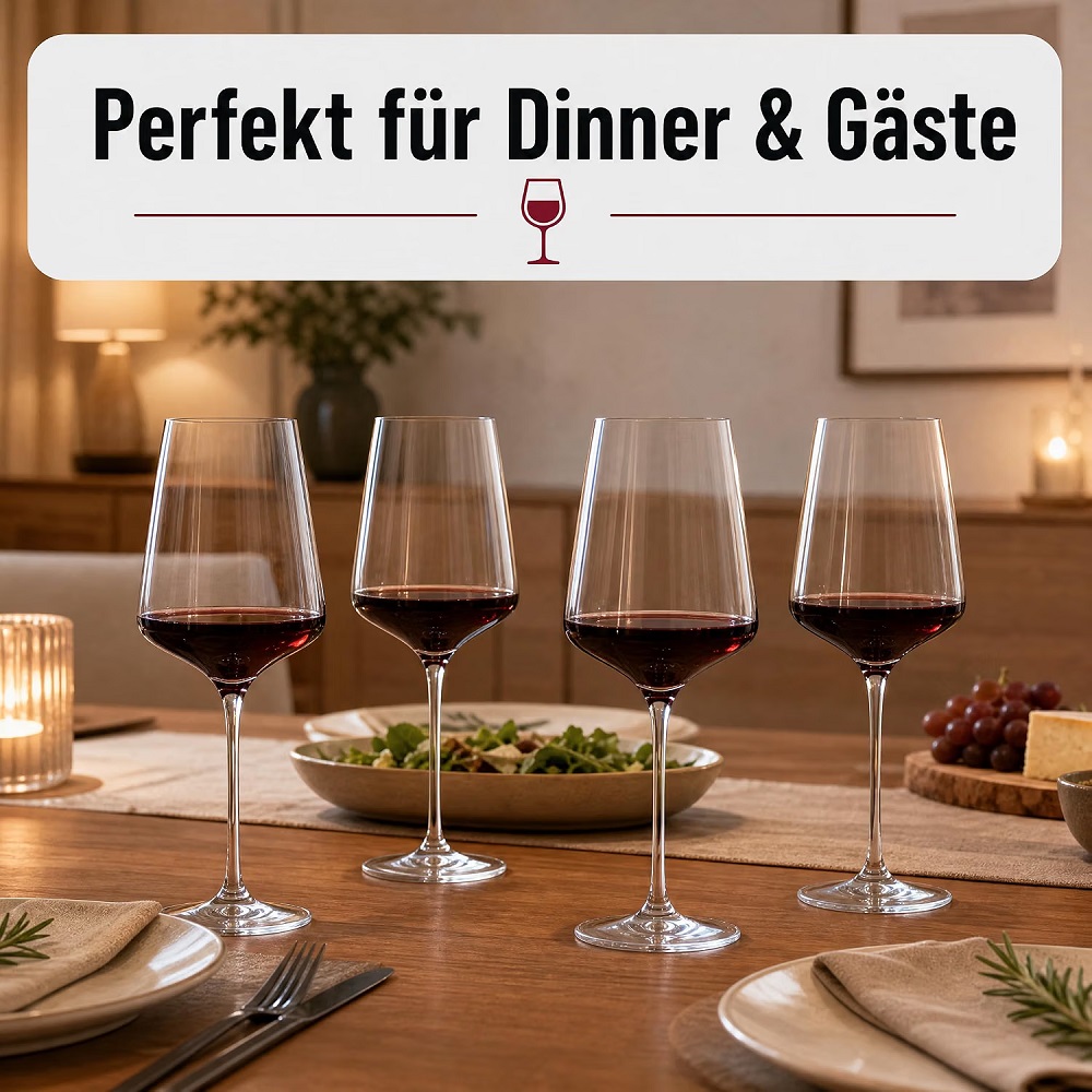 Der-Porzellan-Laden by Nachtmann ViNova Rotweinglas 550 ml 4er Set