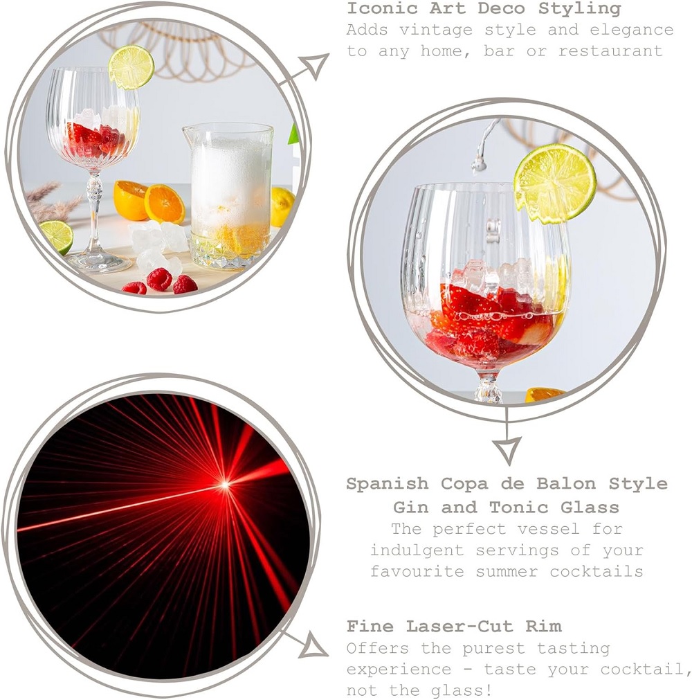 Bormioli Rocco America 20s Gin Tonic Glas 745 ml 6er Set