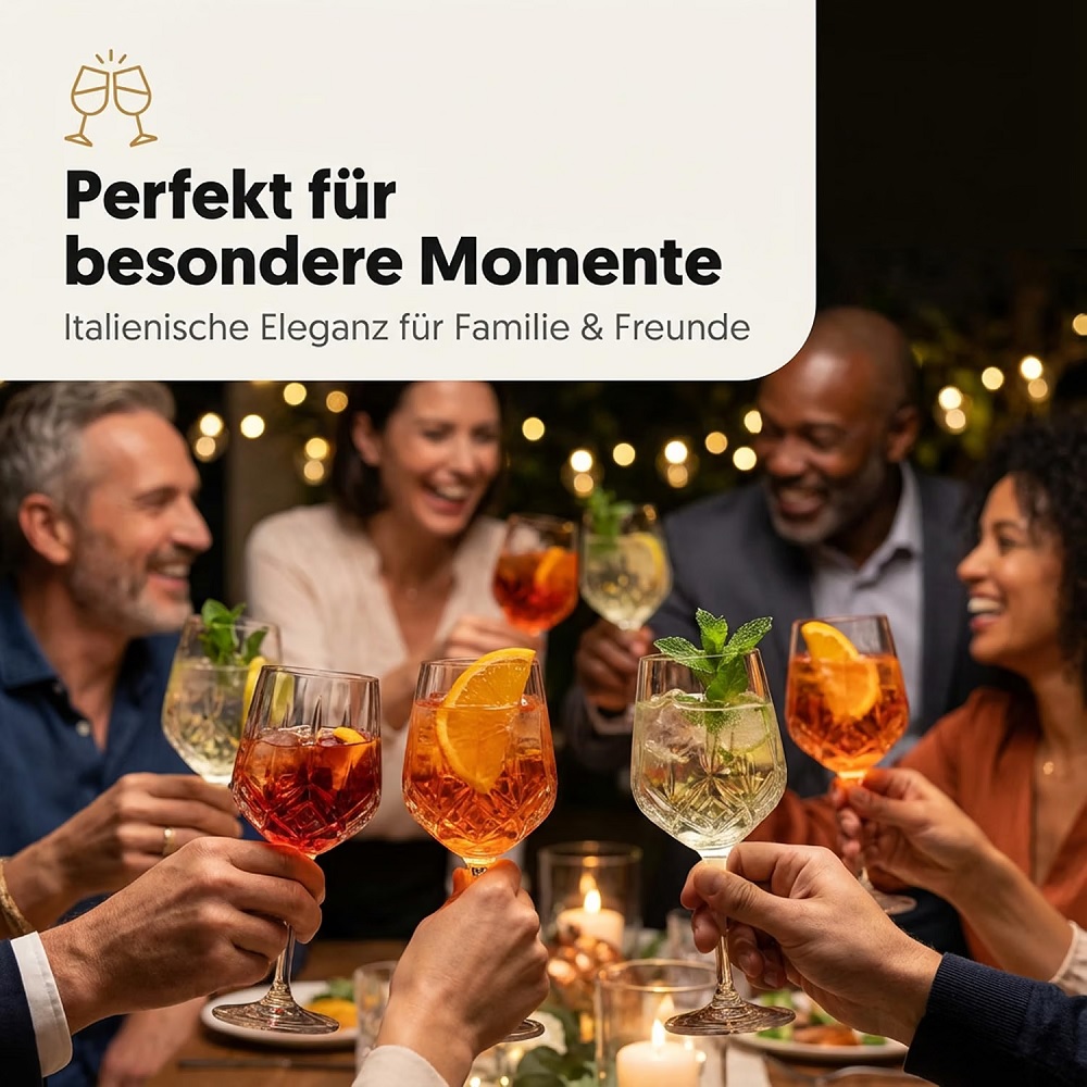 Der-Porzellan-Laden by RCR Alkemist Cocktail/Aperitifglas 530 ml 6er Set