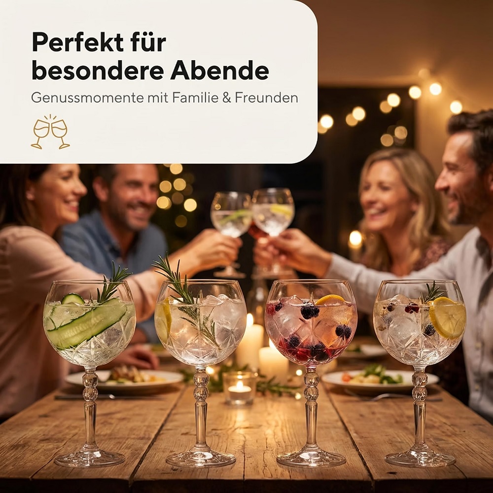 Der-Porzellan-Laden by RCR Alkemist Gin Tonic Glas 580 ml 6er Set