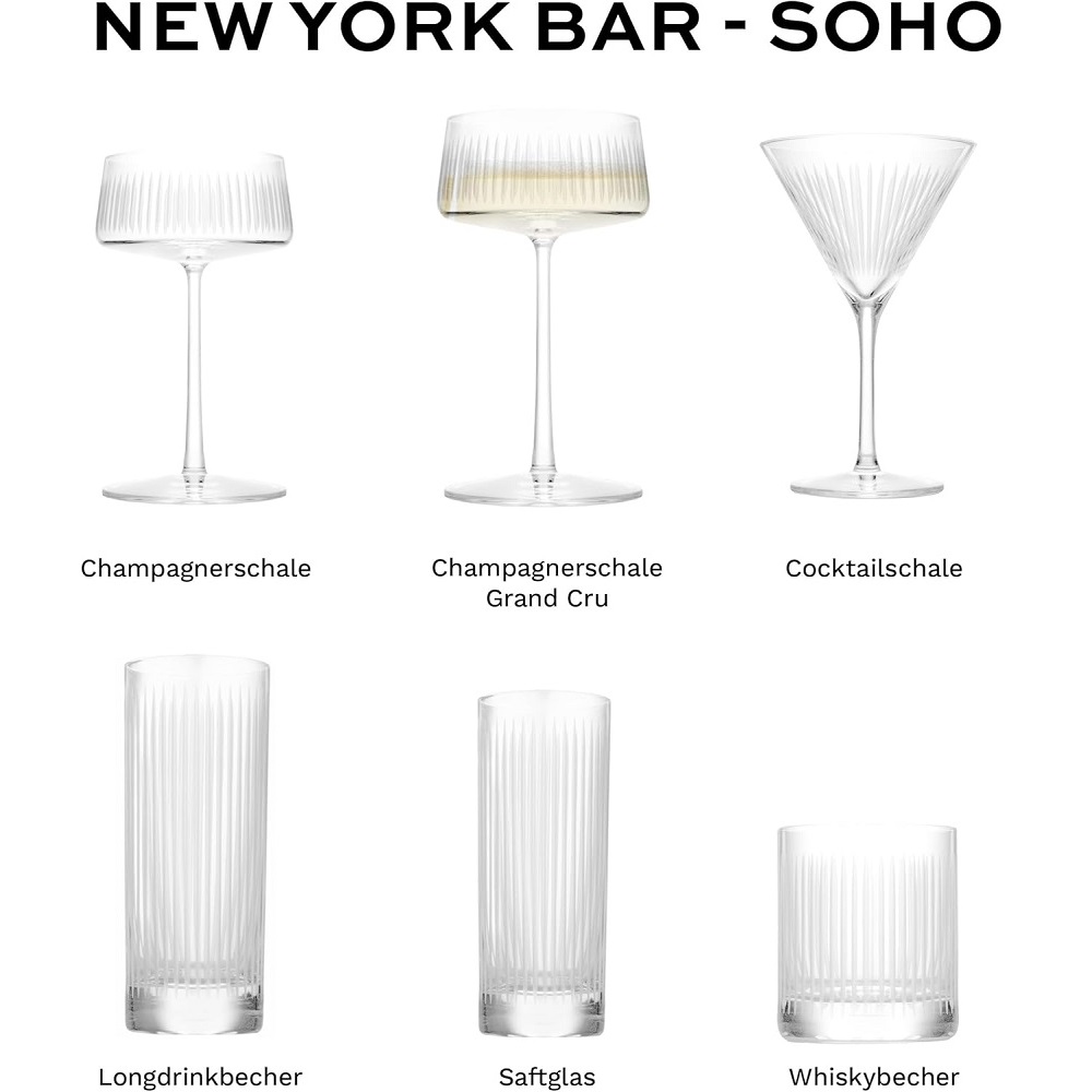 Stölzle Lausitz New York Bar Soho Champagnerschale 316 ml 6er Set