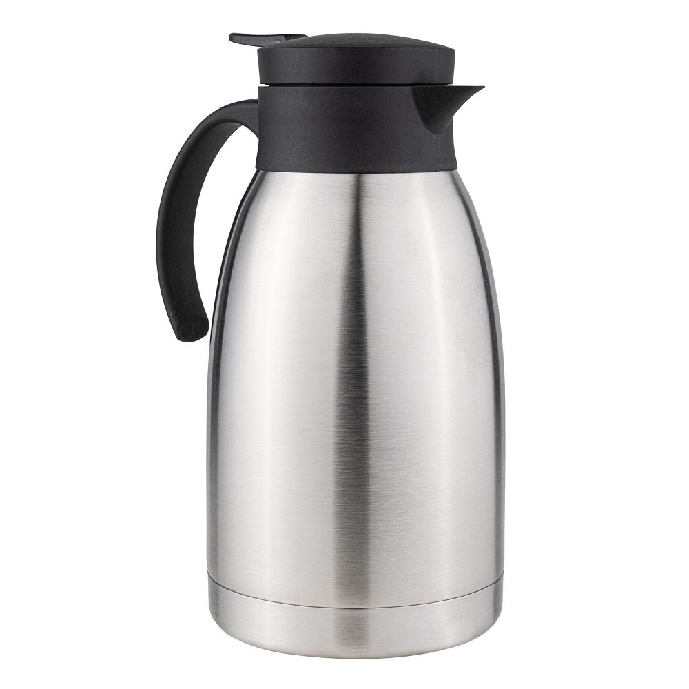 Haushalt International Isolierkanne 2 Liter aus Edelstahl ca. Ø: 13,5 x H: 27cm