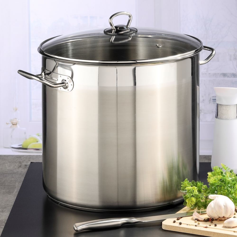 Haushalt International Universaltopf mit Glasdeckel 15L Maße: ca. Ø: 28 x H: 25cm