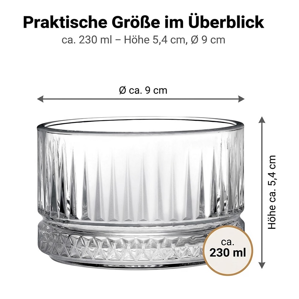 Der-Porzellan-Laden by Pasabahce Elysia Schale 230 ml 4er Set