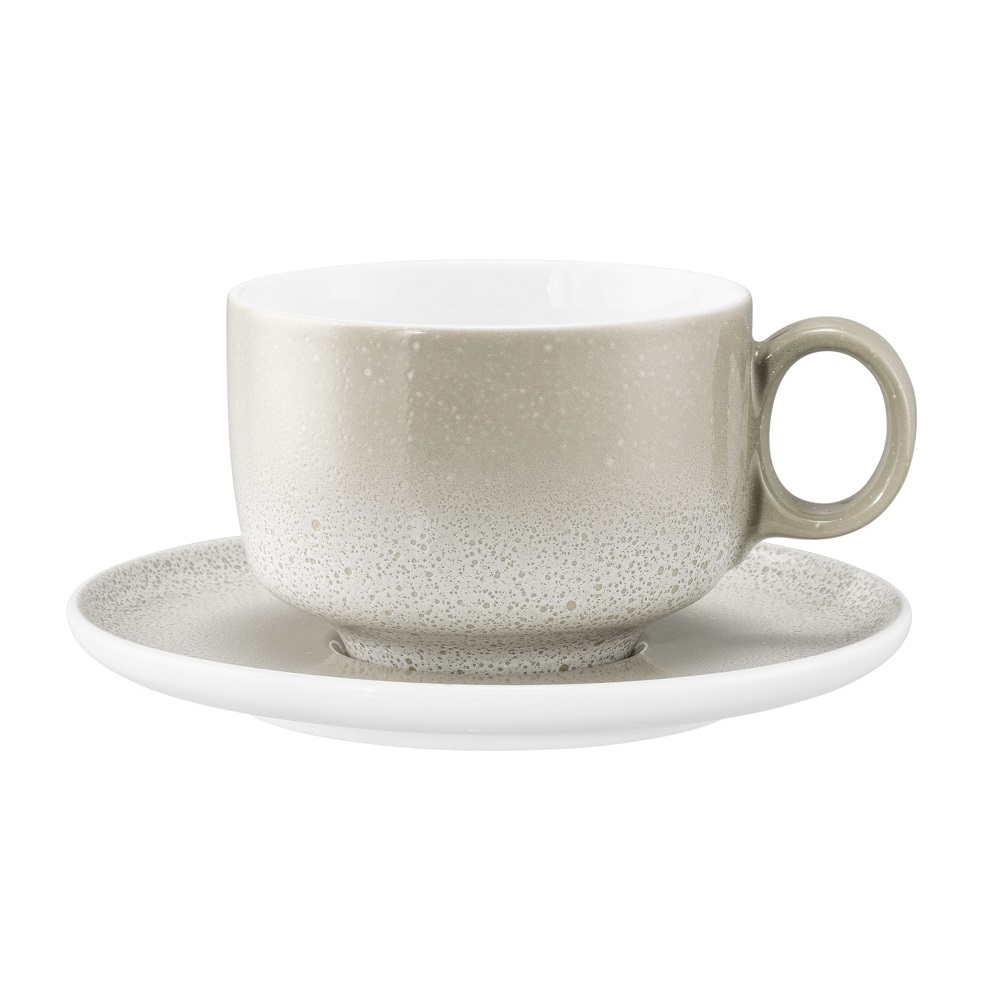 Seltmann Weiden Sento Home Aura cream Milchkaffeeobertasse 0,35 l mit Henkel