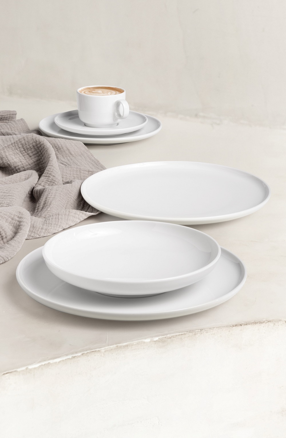 Seltmann Weiden Sento Home weiß Suppenteller rund 21 cm 6er Set