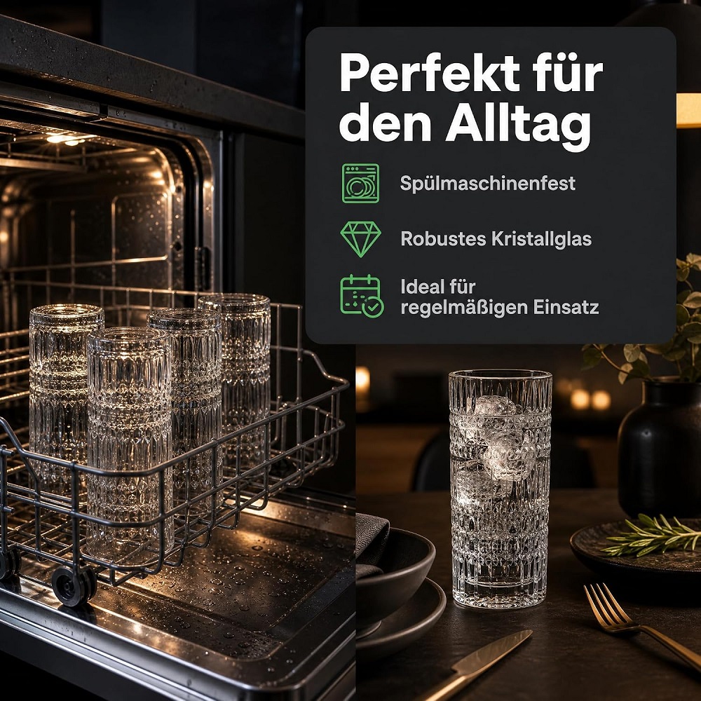 Der-Porzellan-Laden by Nachtmann Ethno Longdrinkglas 4er Set