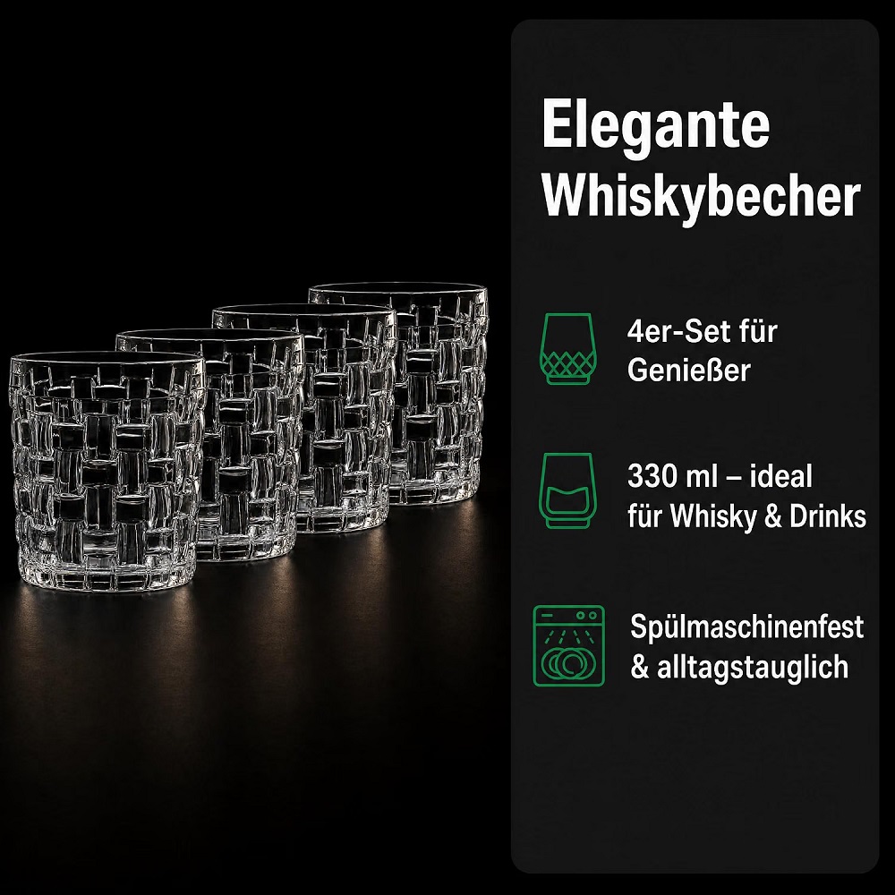 Der-Porzellan-Laden by Nachtmann Bossa Nova Whiskybecher 4er Set