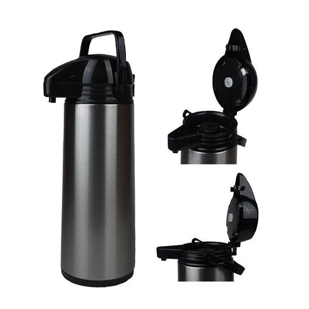 Haushalt International Airpot 1,9ltr - Mantel aus Edelstahl mit Glaszylinder innen