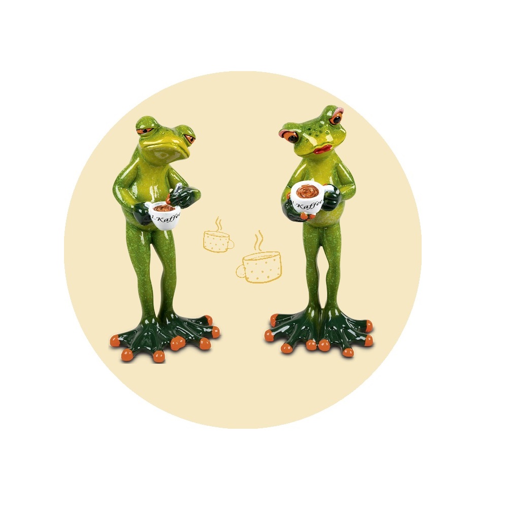 Formano Frosch mit Kaffeetasse 1. Kaffee