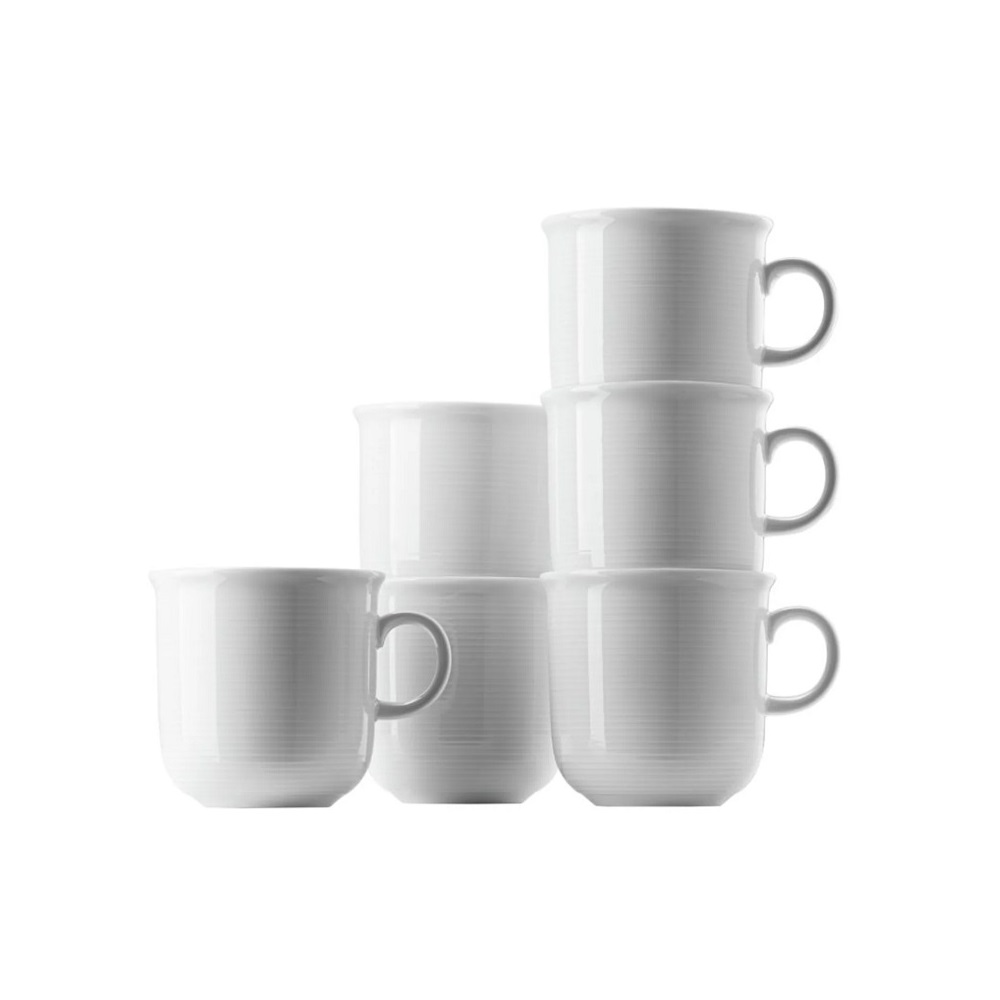 Thomas Trend Weiss Becher mit Henkel 0,28 l 6er Set