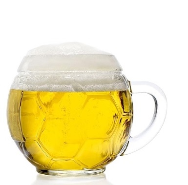 Stölzle Oberglas Fußball Bierkrug 0,4 l 6er Set