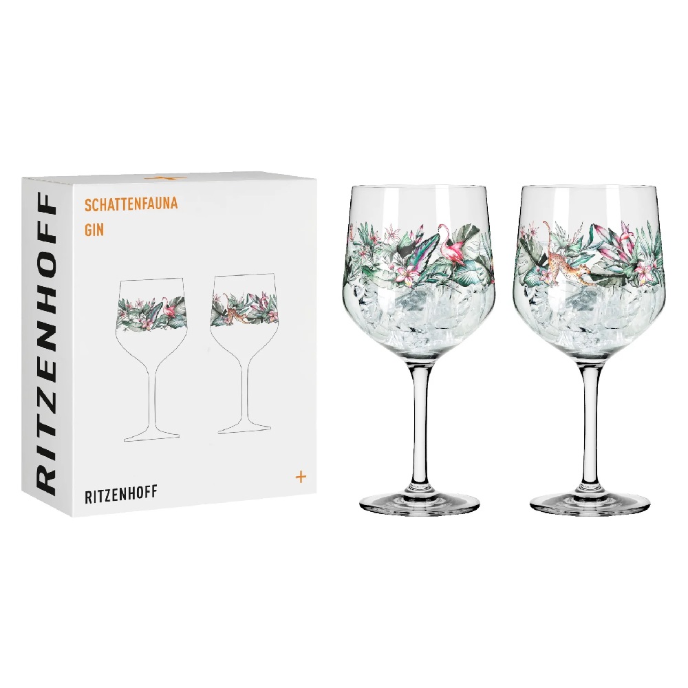 Ritzenhoff Schattenfauna Gin Kelch 2er #5 #6 C. RDT H24