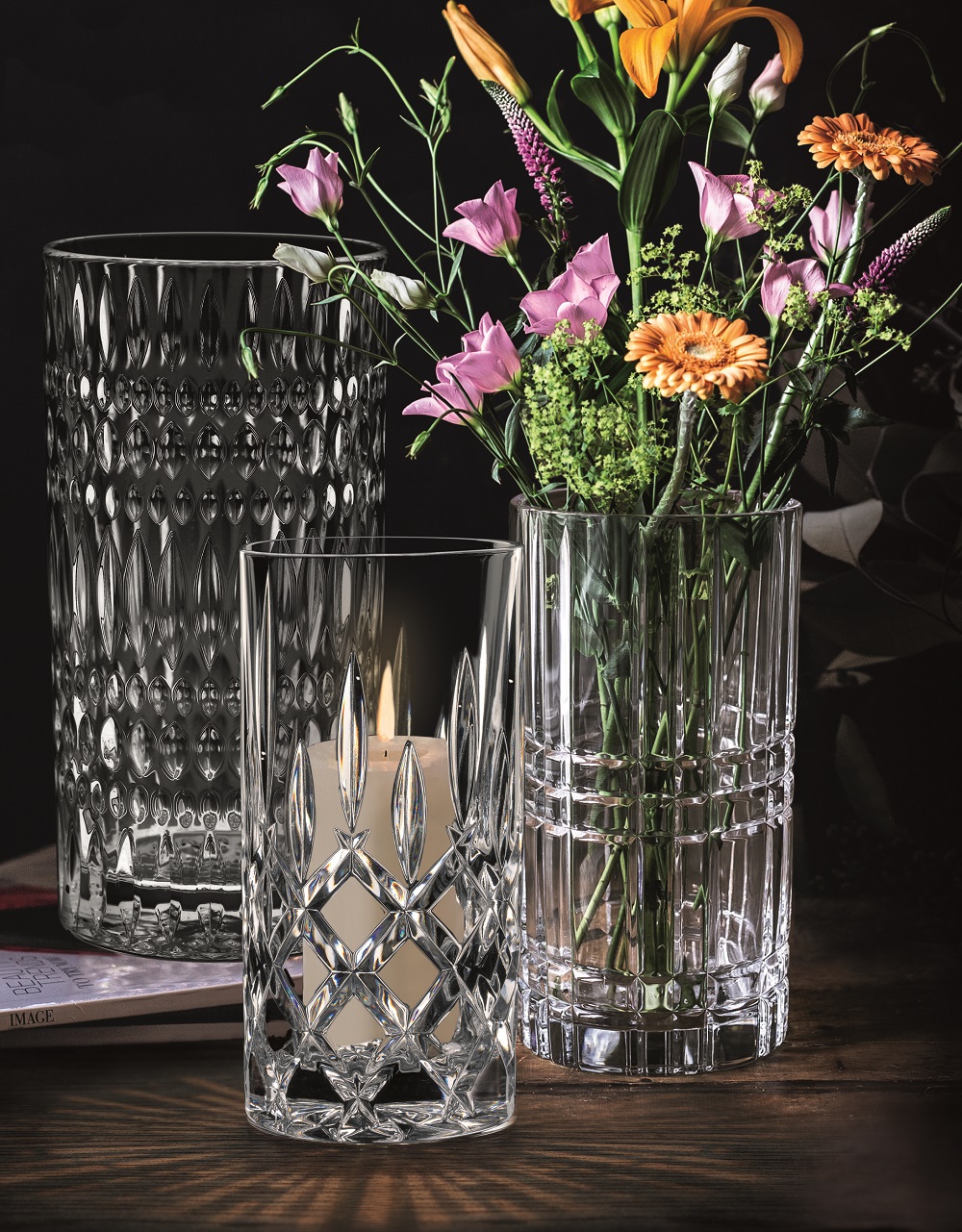 Nachtmann Ethno Vase/Windlicht 28 cm hoch
