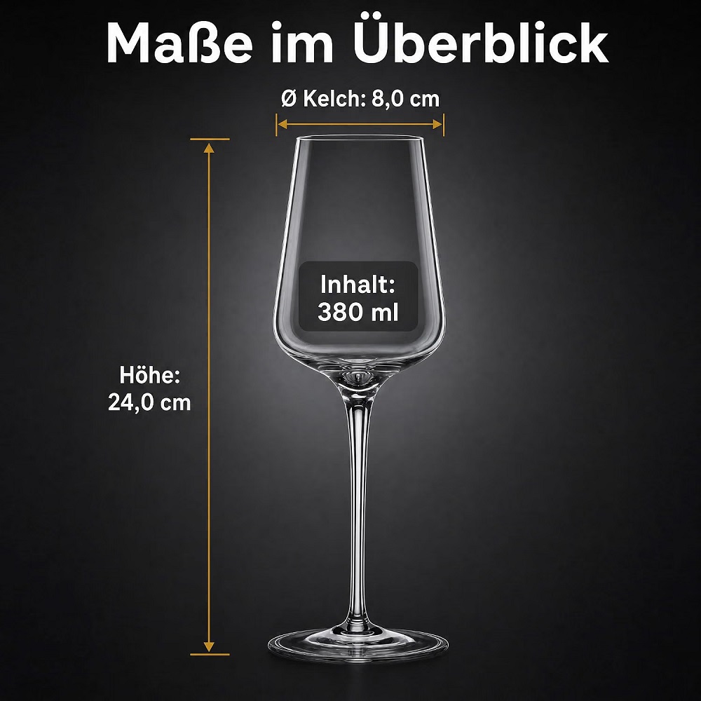 Der-Porzellan-Laden by Nachtmann ViNova Weißweinglas 380 ml 4er Set