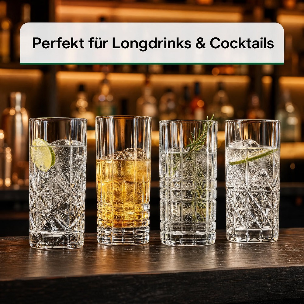 Der-Porzellan-Laden by Nachtmann Highland Longdrinkglas 4er Set