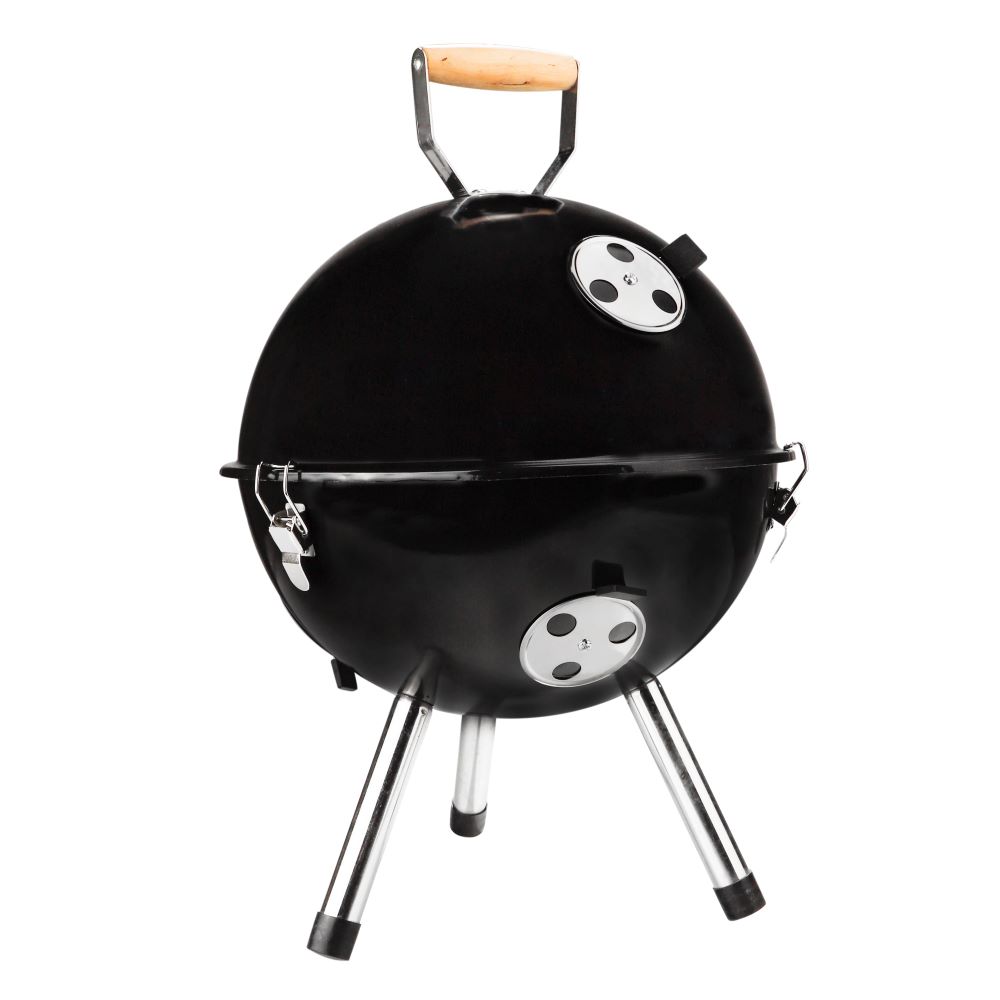 Haushalt International Mini-Kugelgrill in schwarz