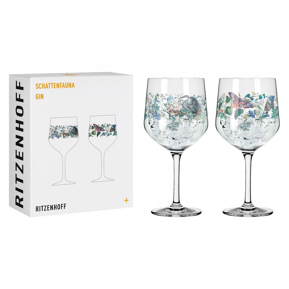 Ritzenhoff Schattenfauna Gin Kelch #7 #8 C. Mcallister H25 2er Set