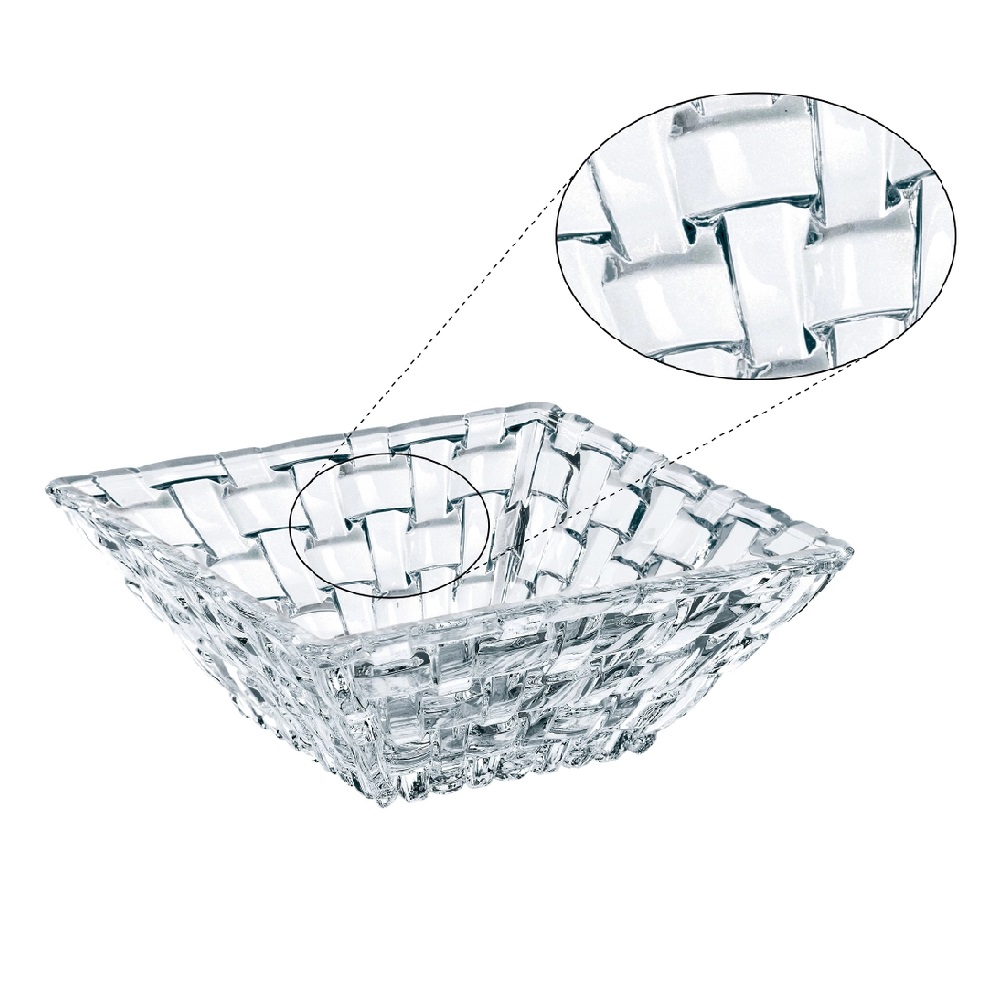Nachtmann Bossa Nova Schale Quadratisch 12x12x4,6 cm 2er Set