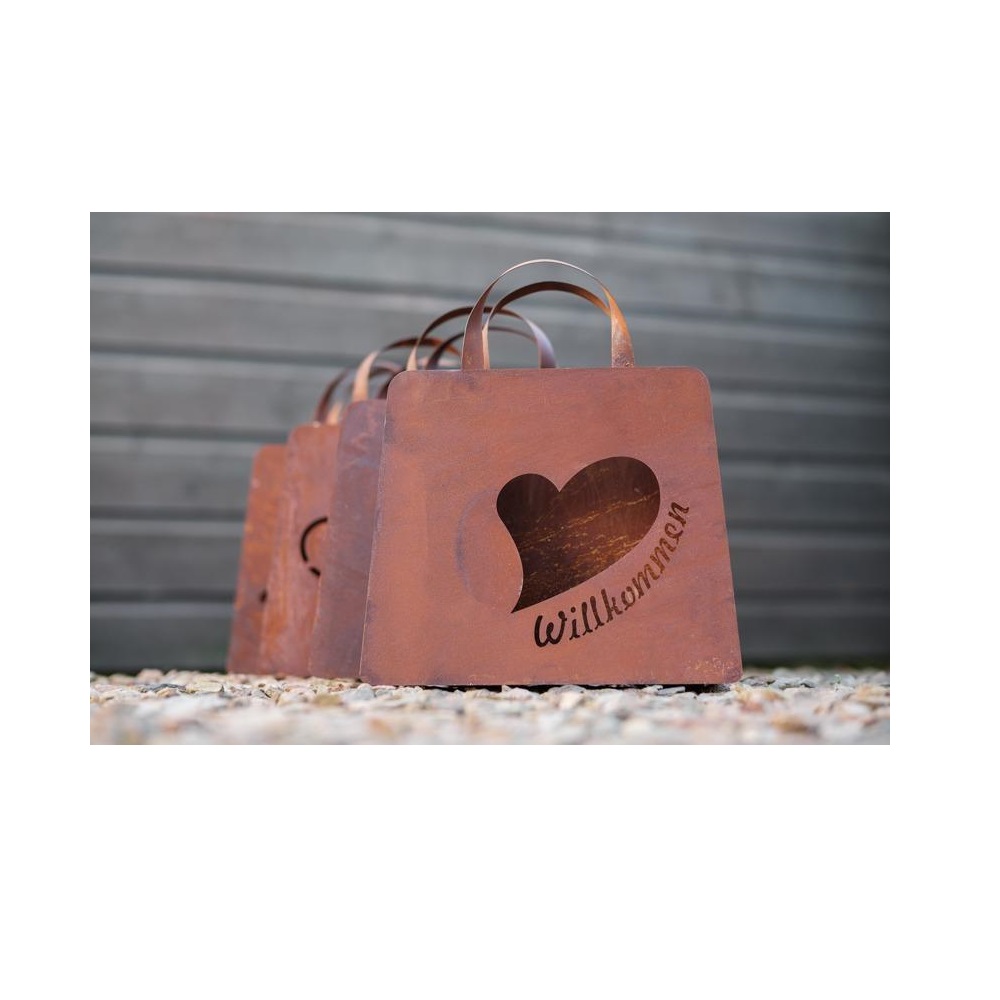 Tasche zum Bepflanzen Willkommen 32x27x12 cm
