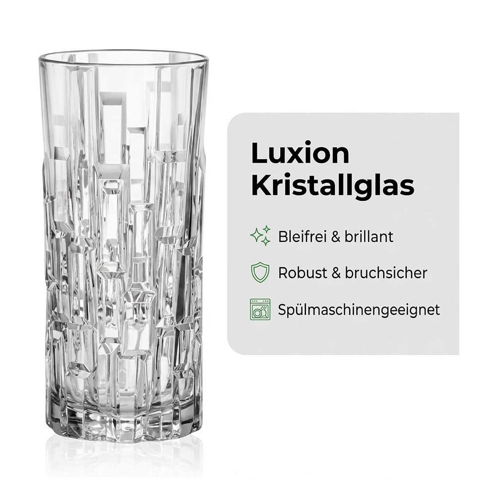 Der-Porzellan-Laden by RCR Etna Longdrinkgläser 340 ml 6er Set