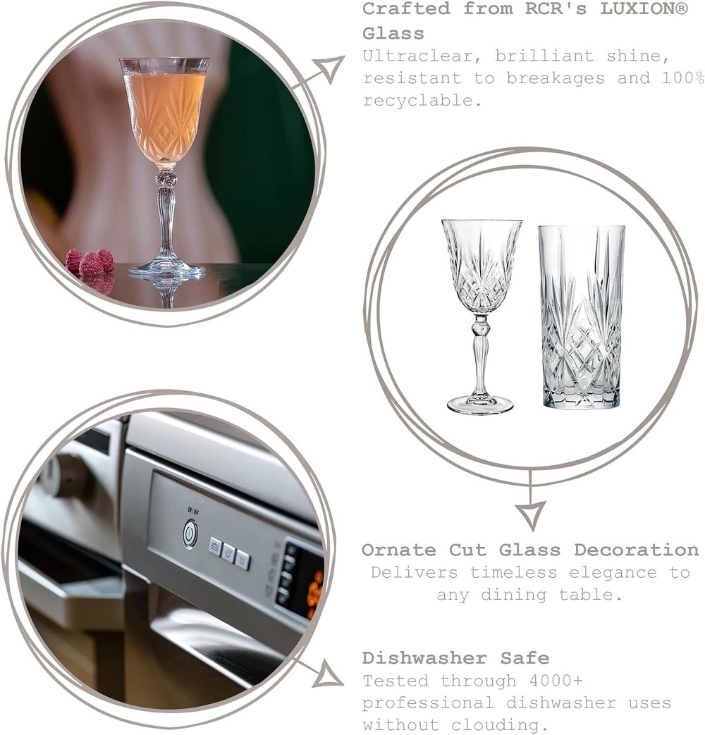 RCR Melodia Champagnerschale 260 ml 6er Set