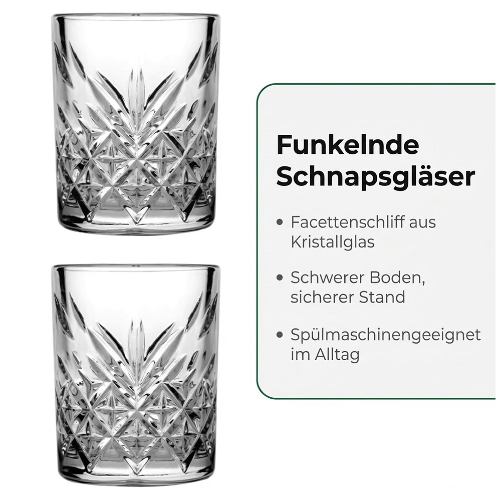 Der-Porzellan-Laden by Pasabahce Timeless Shot/Schnapsglas 6er Set