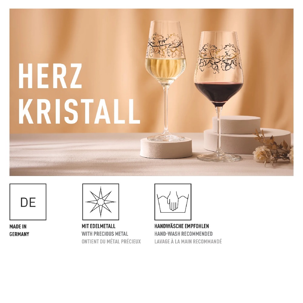 Ritzenhoff Herzkristall Rotwein #12 V. Rea F25