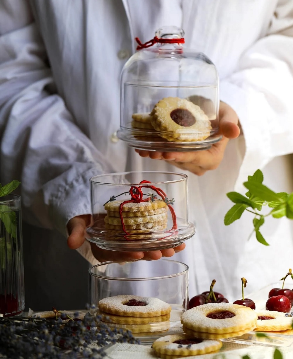 Pasabahce Villa Patisserie Servierschale mit Kuppel