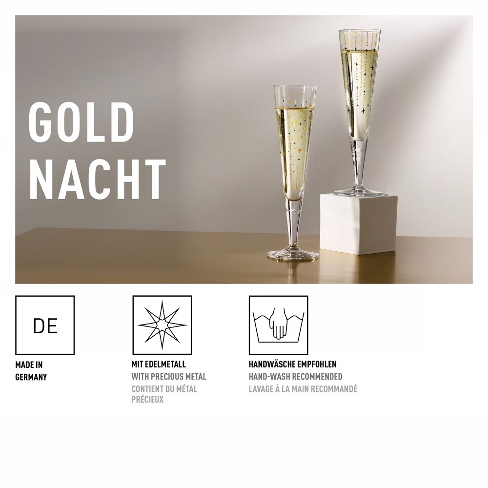 Ritzenhoff Goldnacht Champus-Duett A. Vasconcelos H25 2er Set