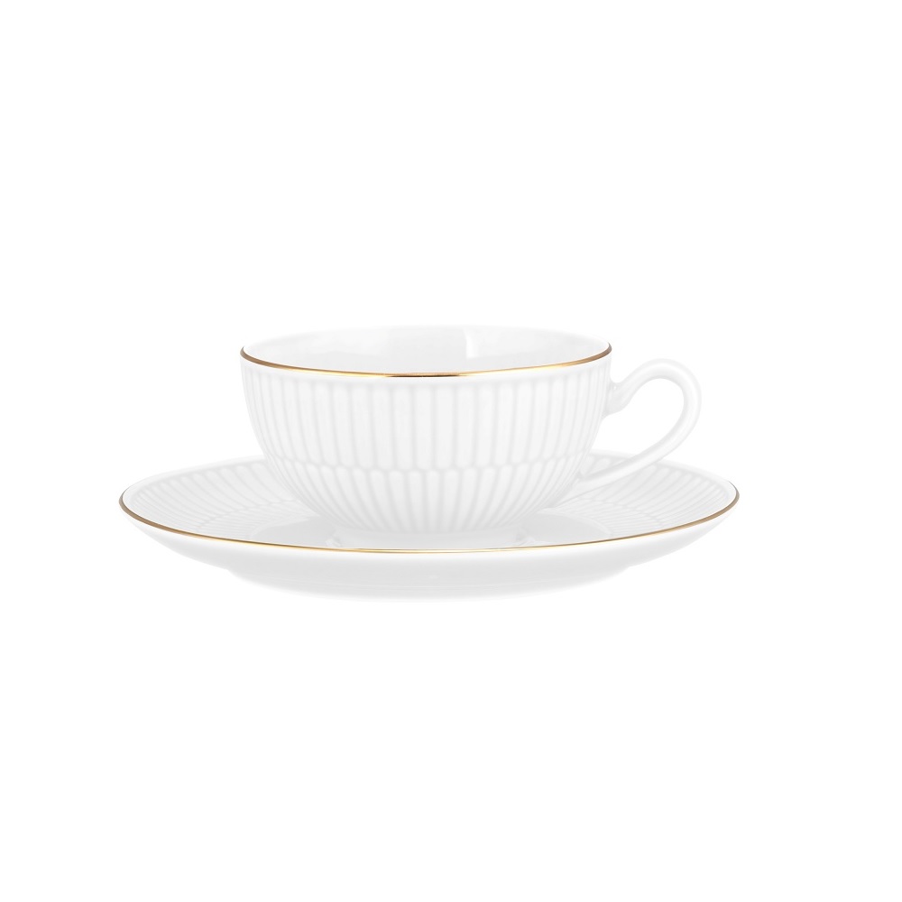 Seltmann Weiden Amina weiß/Goldrand Kombi-Untertasse groß 16 cm