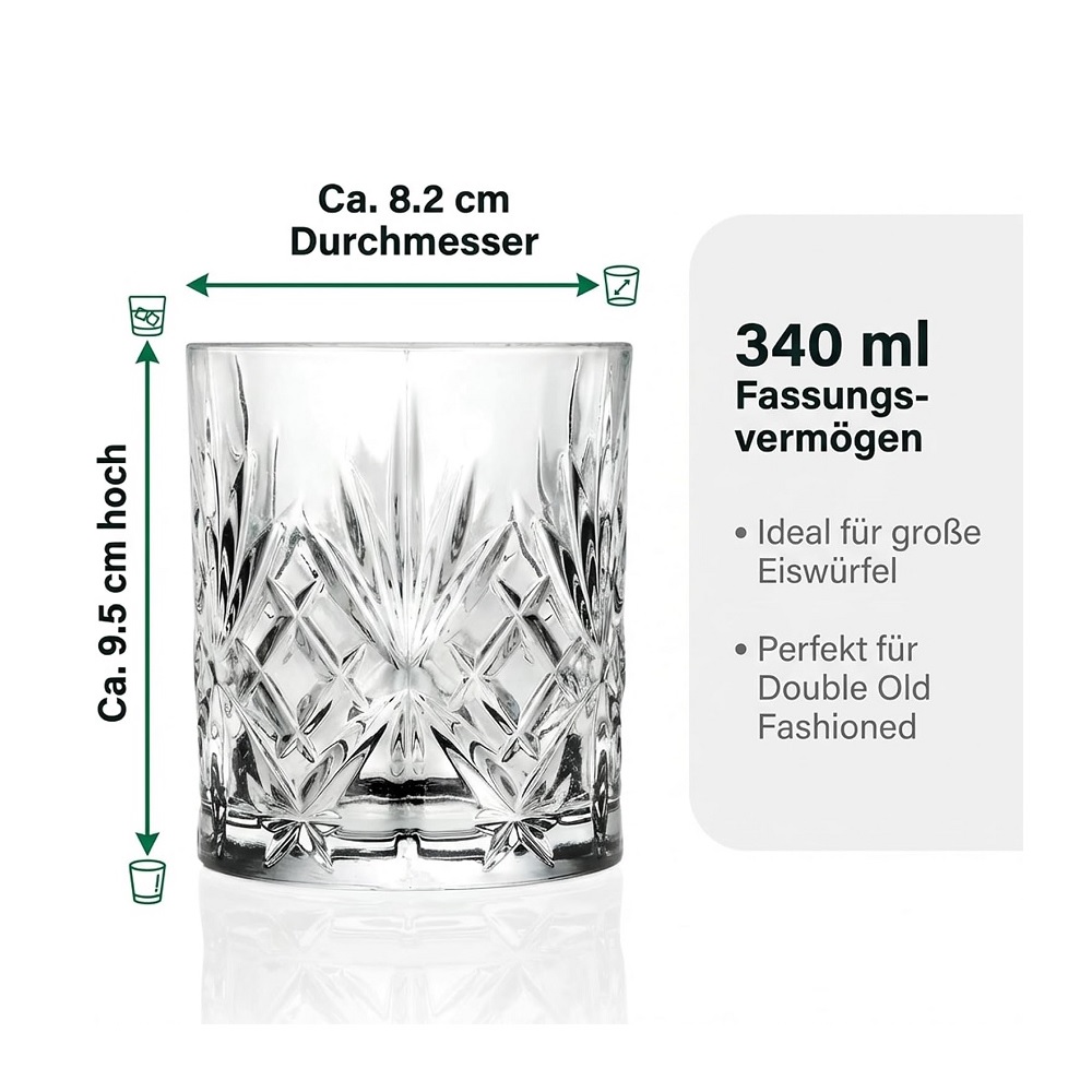 Der-Porzellan-Laden by RCR Melodia DOF Tumbler 340 ml 6er Set