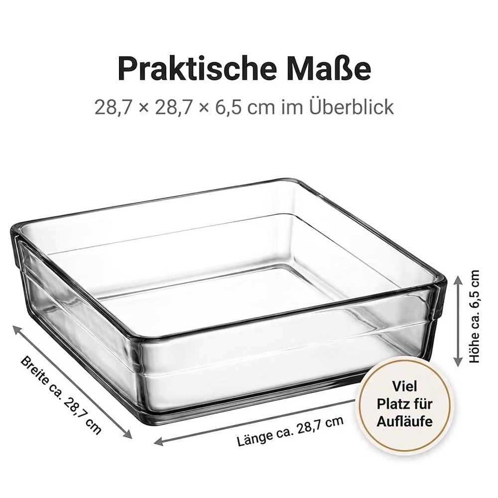 Der-Porzellan-Laden by Pasabahce Borcam Backform 28,7x28,7x6,5 cm