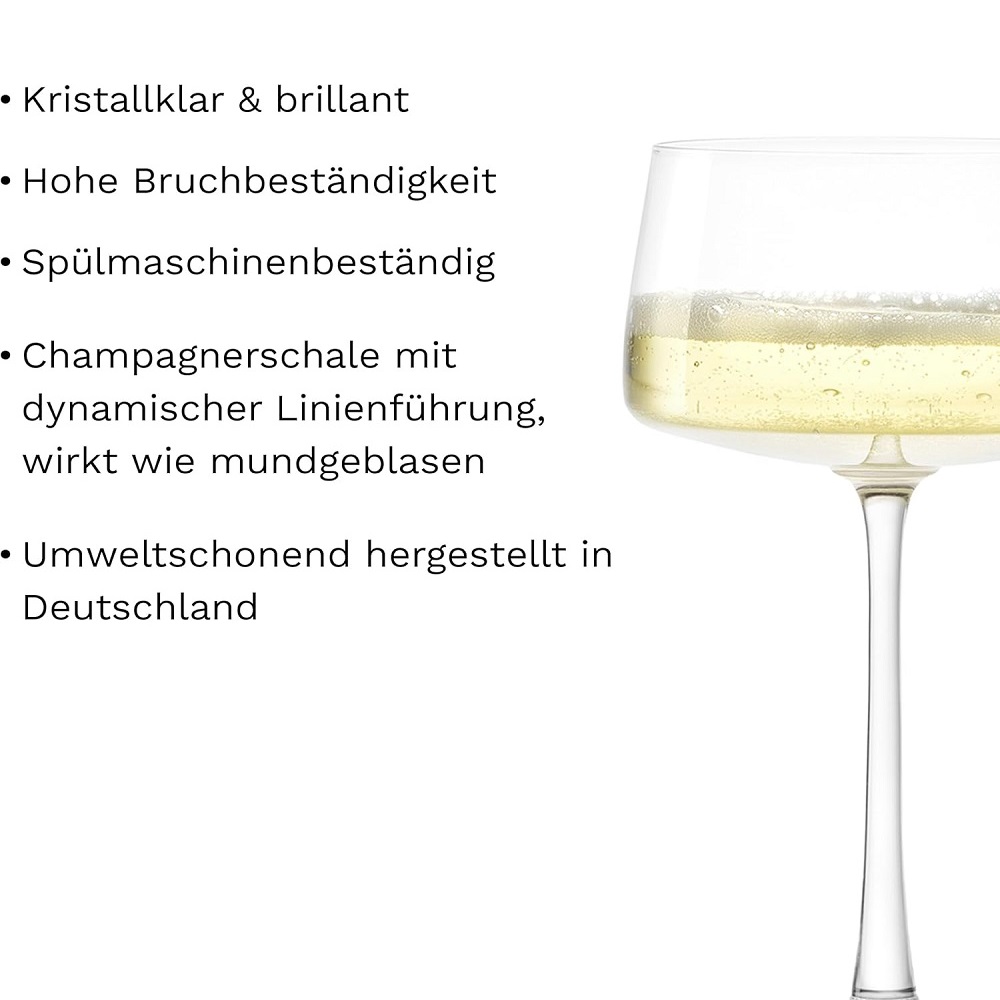 Stölzle Lausitz Power Champagnerschale 6er Set